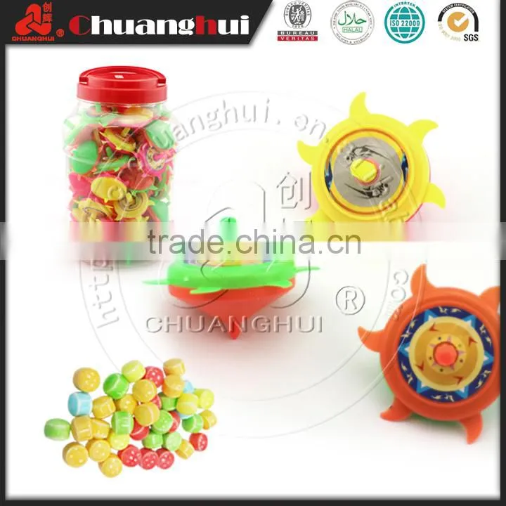 Peg-Top Toy Candy With Jelly and Tattoo
