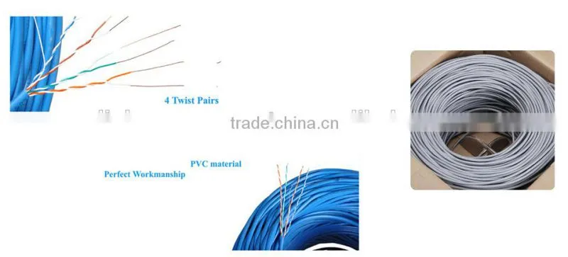 Network Cable UTP CCU/CCA/CCAG/CCAS conductor 4 pair Cat 5e cable