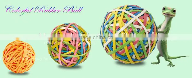 High Quality Clear Silicone Rubber Band Ball, Mini Rubber Ball