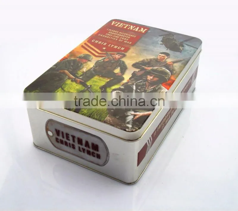top quality wholesale rectangular metal shoe container