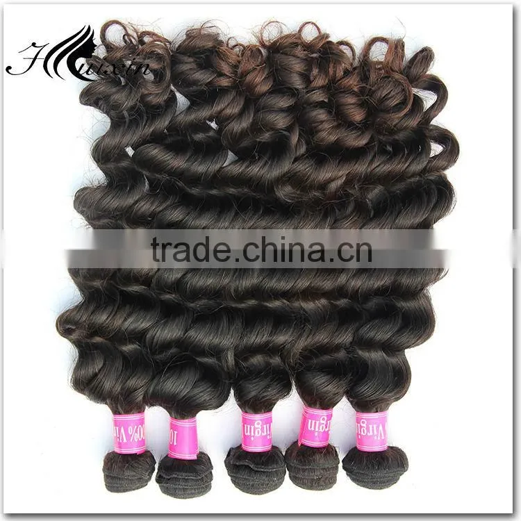 Unprocessed 7A grade real human hair ,indian natural wave virgin and remy indian hair