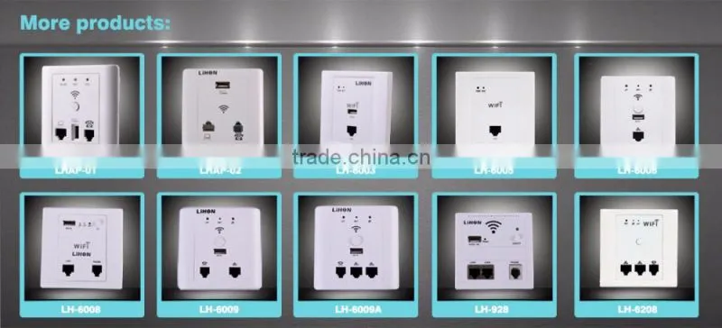 Wall mount wireless access point for hotel room