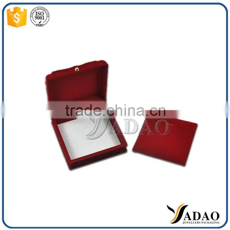 red flocking velvet packaging pendant boxes