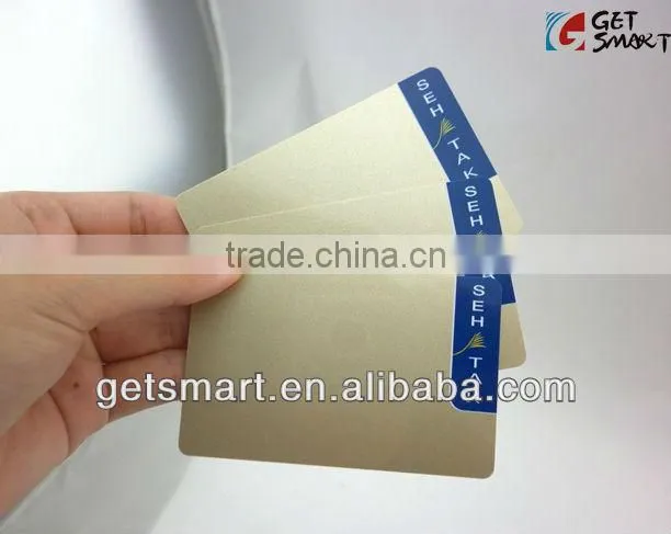 Latest Beautiful Card!! Best Quality SGS Approval Gold Silk-Screen Printing Magnetic Strip PVC Business Card