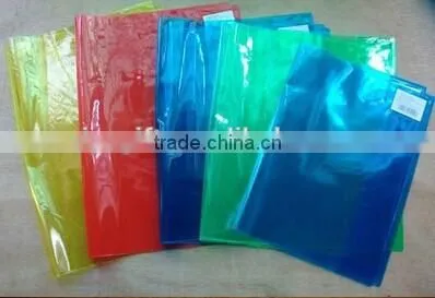 colorful or transparent pvc book cover and cheapest pvc book cover