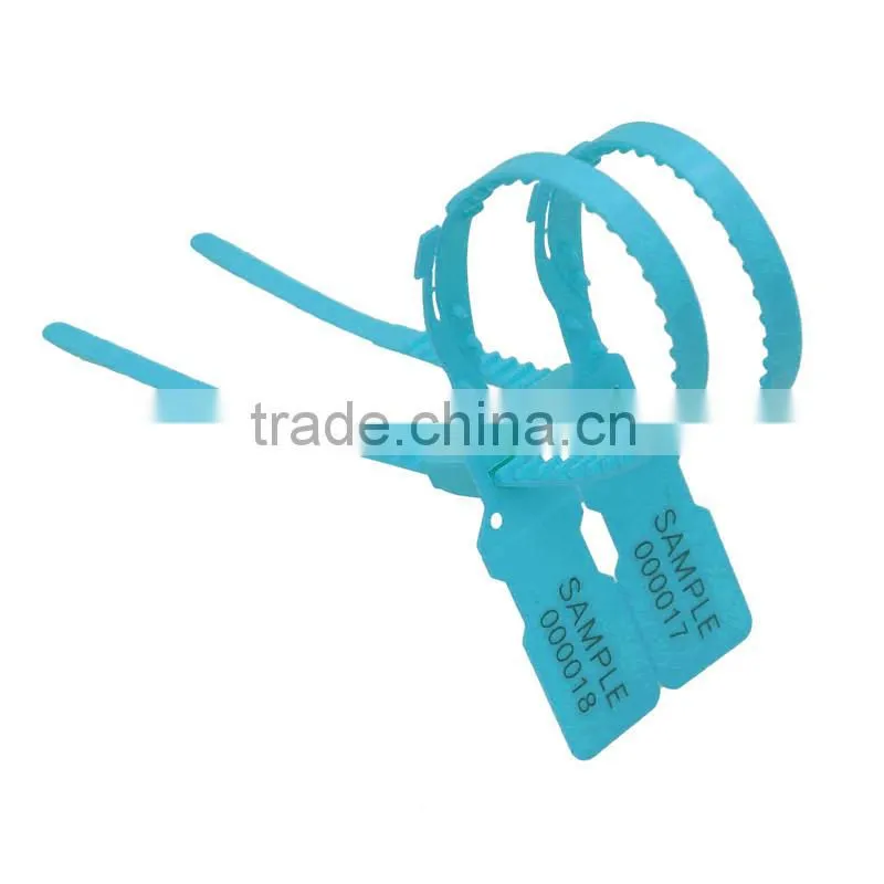 High security pull tight tear off plastic seal, Bag Seals, pull tight tamper proof tear off plastic seal DP-335TH
