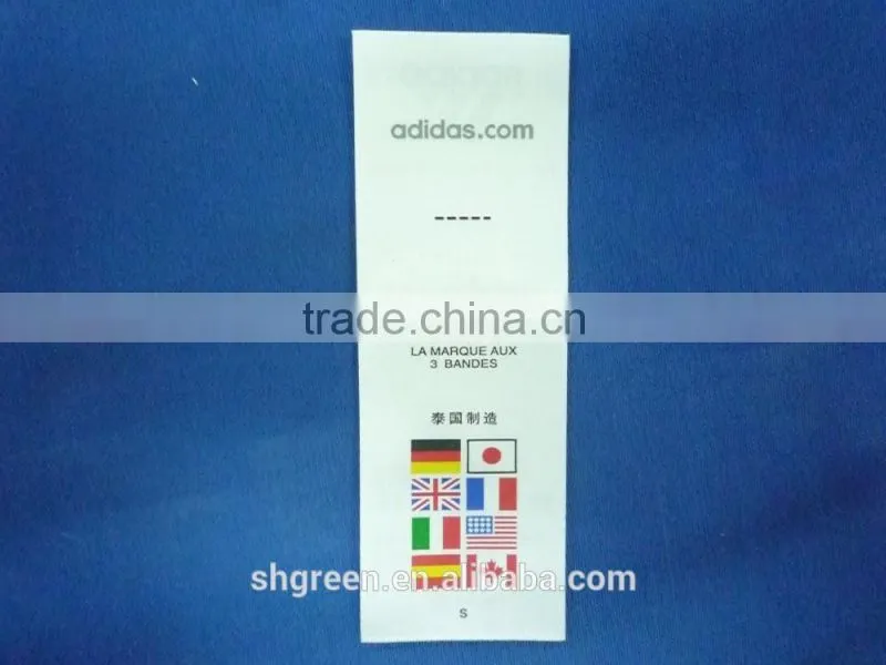 Little bird woven edge clothing printing neck label