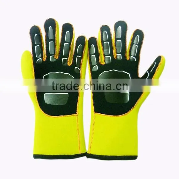Surfing/diving neoprene gloves SCR dive gloves fluo color gloves
