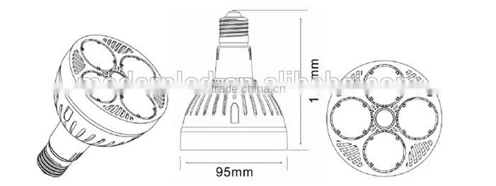 LED PAR30 35W 3000lm bulb light