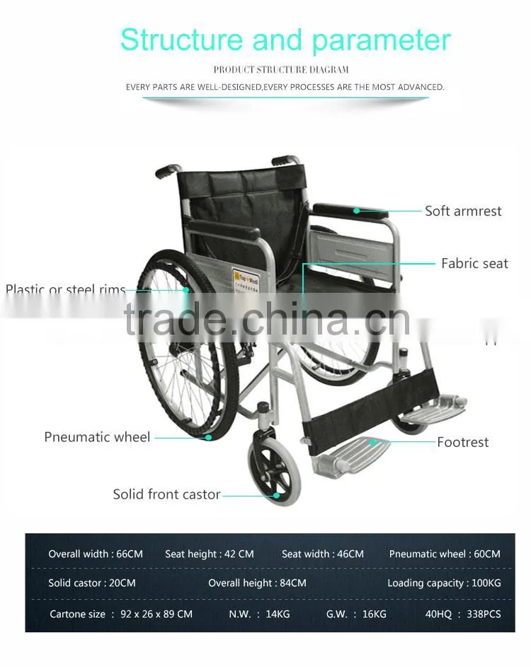 Rehabilitation Therapy Supplies topmedi economy stainless steel wheelchair dubai