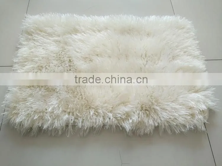round corner long hair microfiber anti-slip chenille mat