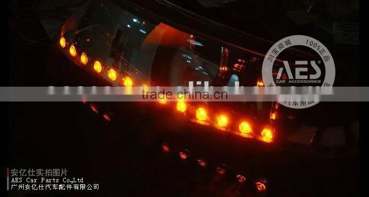 AES DRL 50CM white-yellow K5 light strip 12v ,13 pcs LED light, automatically change color