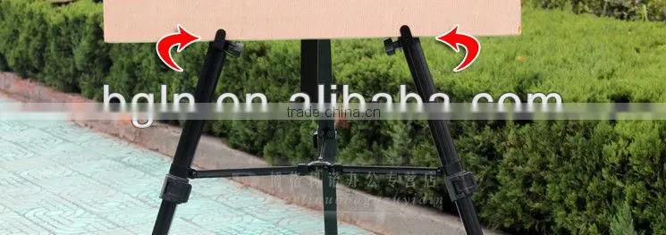 187cm high-grade aluminum alloy metal artist easel telescopic folding easel for painting and showing stand