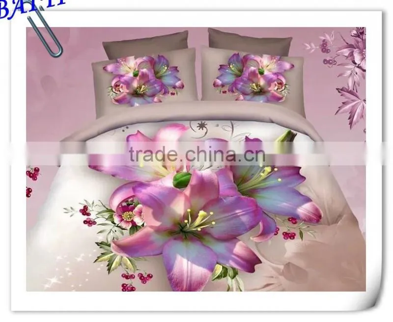 4 pcs home textile cotton bedding set blanket cover 3d duvet cover set bed linen set made in China