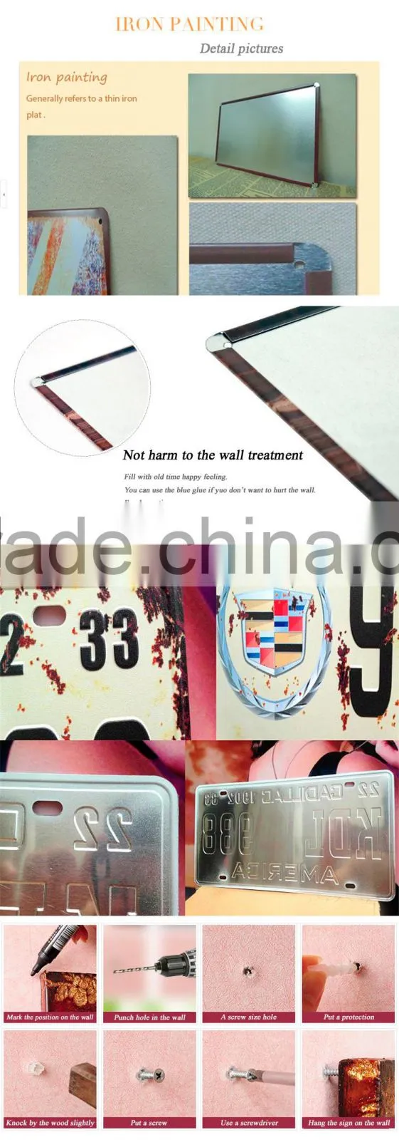 The train car design type metal decoration