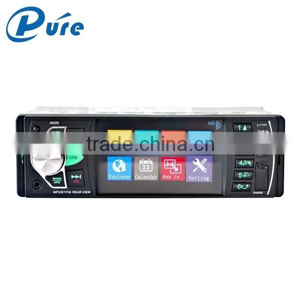 Car Stereo System MP5 Player 4.1 Inch Bluetooth Car Player Rearview Car Video Player
