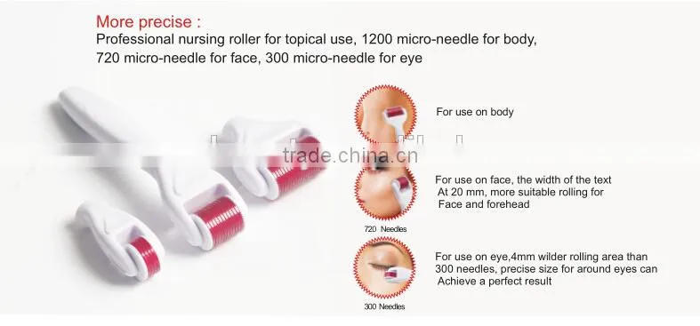 Hair loss treatment 4 in 1 dermaroller, micro rolling system with CE certificate-L013C