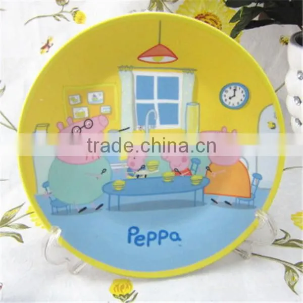 ceramic plate paintings of flowers,hotsale ceramic plate