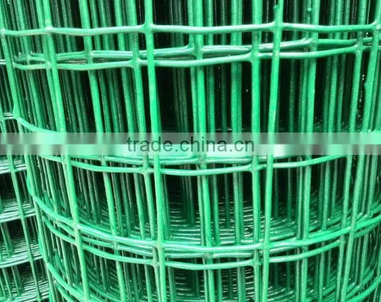 Galvanized wire then PVC dipped welded mesh euro fence