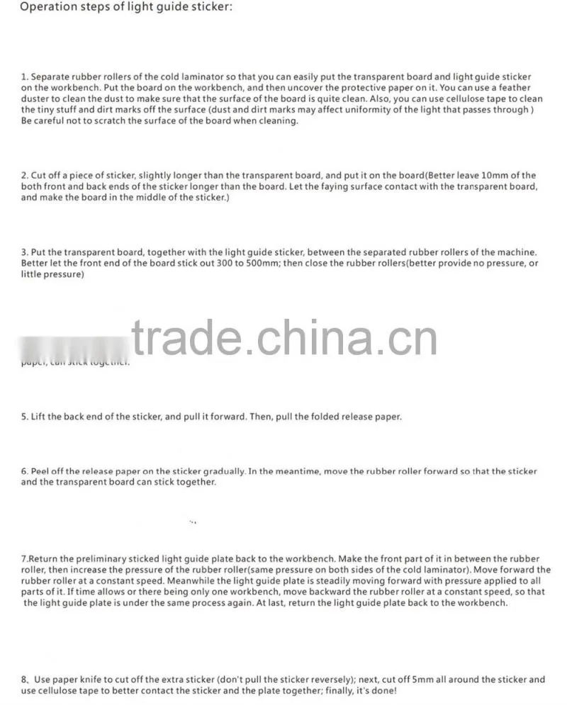 light diffuser film in china