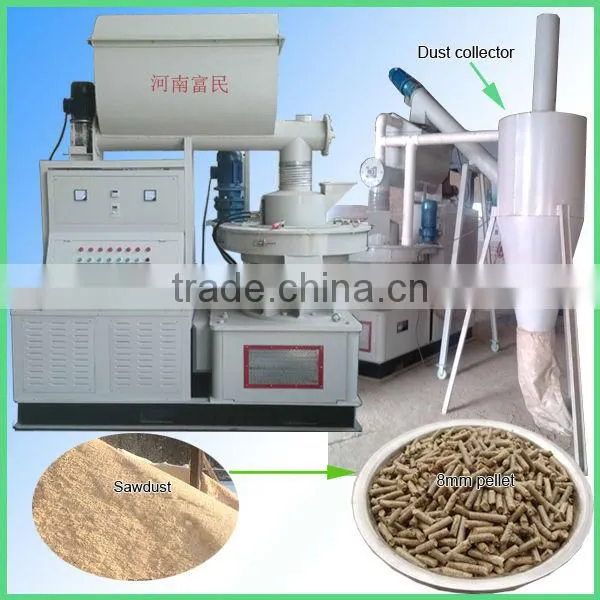 High capacity biomass pellet production line