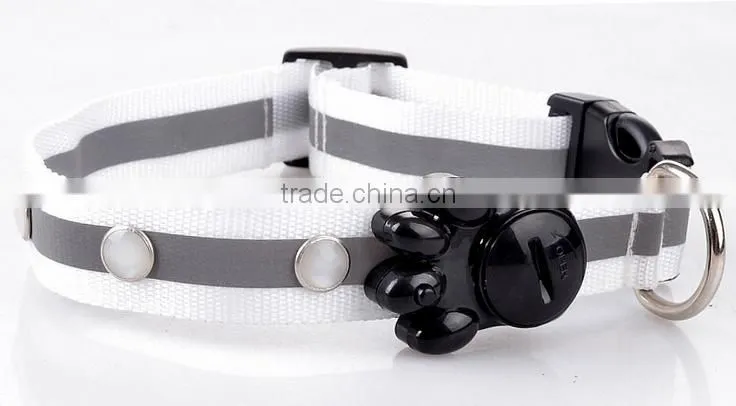 led dog safety collar leash adjustable lights collar for pet
