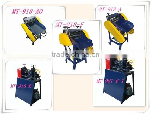 New Type cable and wire recycling machine for copper with Six Blades (MT-918-KOB)