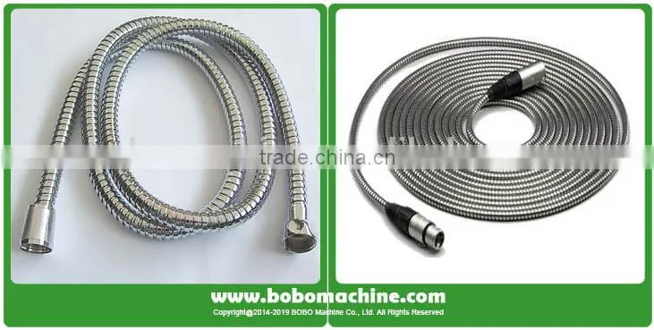 Flexible metal pipe machines