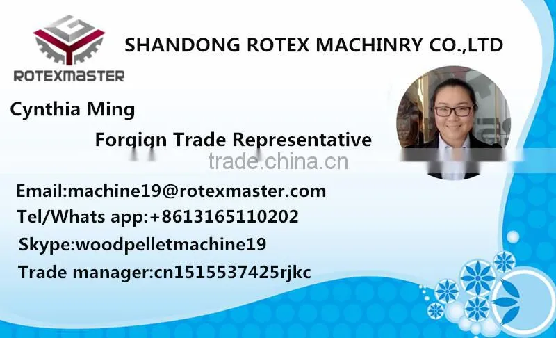 Rotary dryer in wood pellet production line