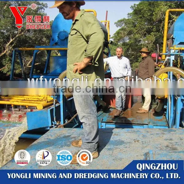 Double suction gold dredger