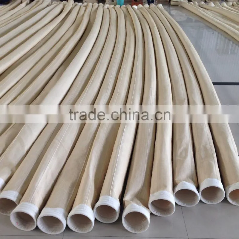 Directly factory supply the Polyester /pp /PTFE /aramid /P84 /Fiberglass / PPS /Acrylic cement dust collector filter bag