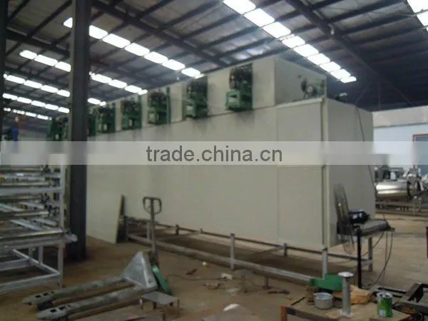 Steam dryer for drying dog food, snack pellets