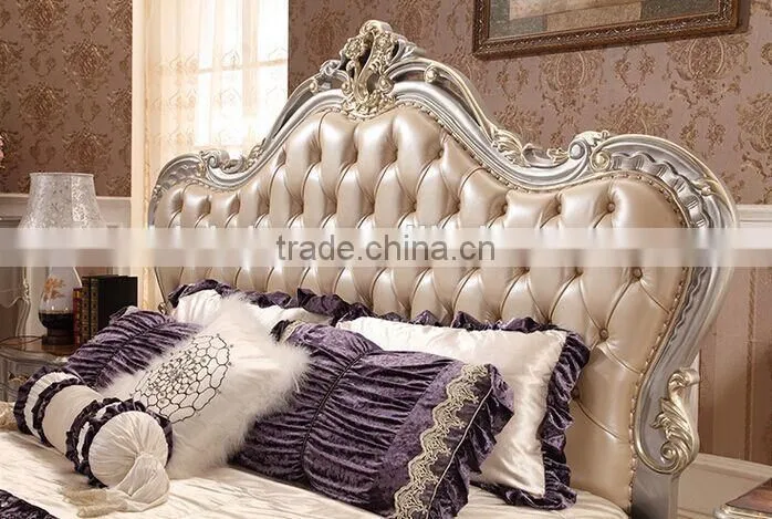 Bisini Luxury Furniture Bed, Exquisite Bedroom Furniture King Size Bed, Wooden Bedroom Furniture Set (BF01-ML010)