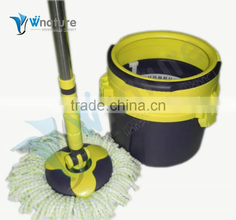 Vivinature easy Spin Mop Single Bucket 2 Microfiber Rotating head