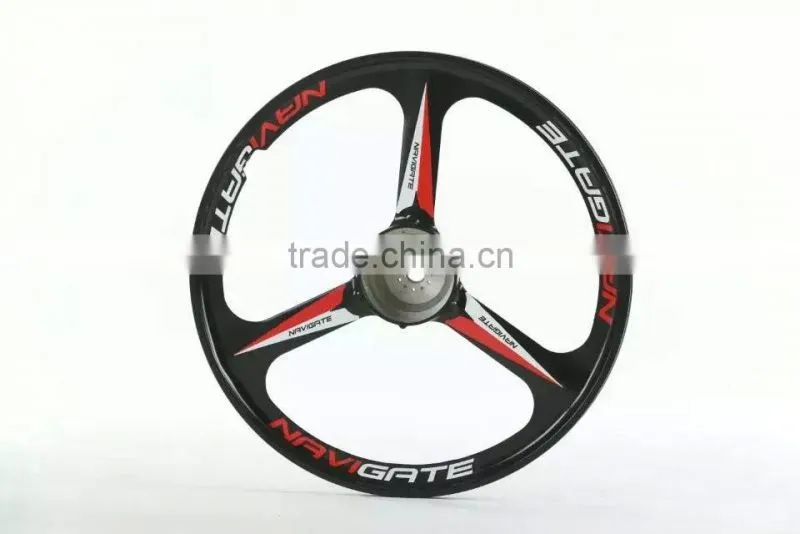 26inch lightest strongest magnesium alloy bike wheel /fixed gear type hub bike wheel with lithium battery