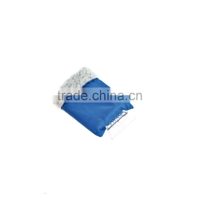 Hot selling customized plastic ice scraper with glove