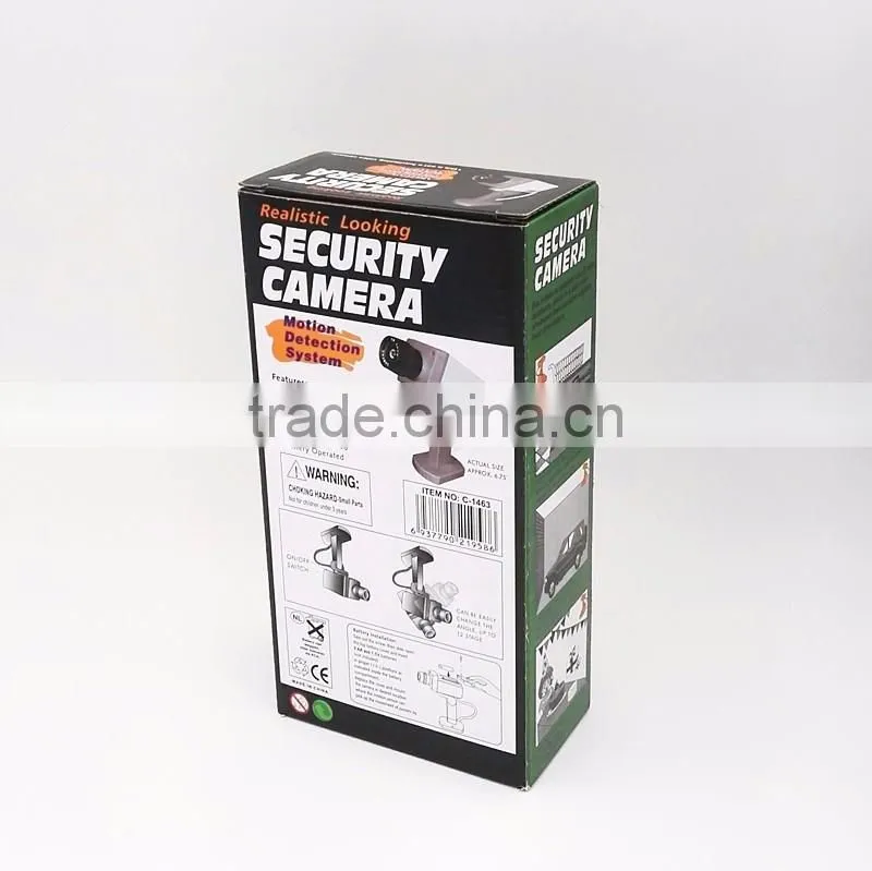Waterproof Realastic Looking Mini Dummy Fake Security Camera, Motion Sensor Detection LED Flashing Light CCTV Camera