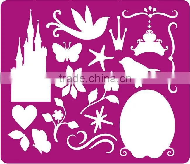 Beautiful Multi-patterned Plastic Drawing Stencil Designs Patterns