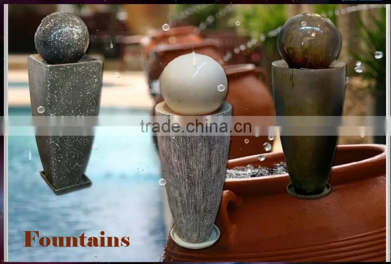 Hand Carved vase sandstone water fountain