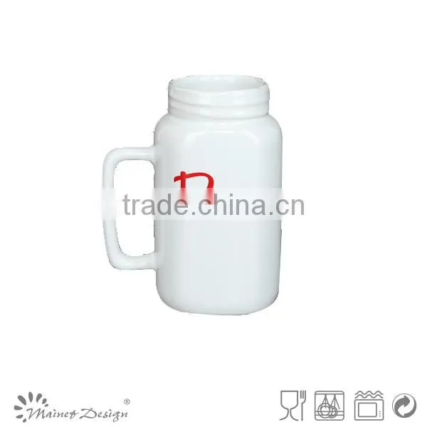 19oz stoneware ceramic mug jar