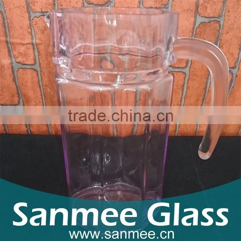 Wholesale Fashion Design Colored Glass Water Jug