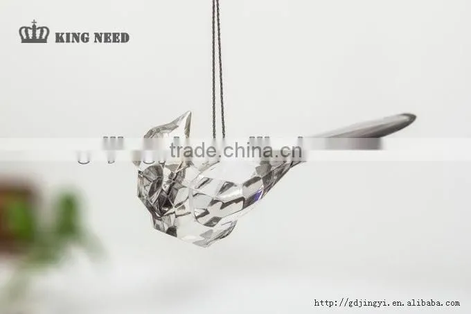 Small Acrylic LED Lighted clear bird animals toys decoration
