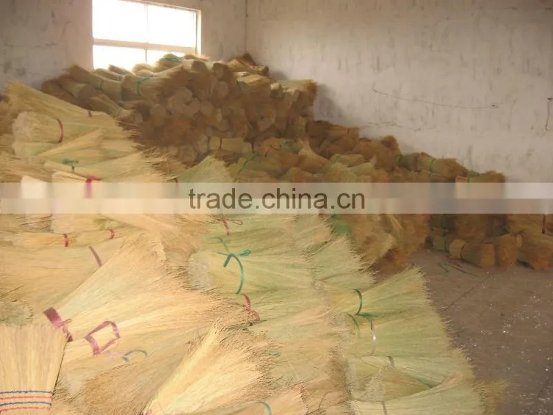 5 stitches long handle natural sorghum corn broom