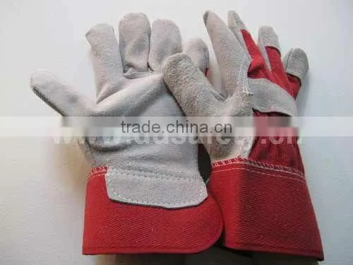 DDSAFETY 2017 Cow Split Leather Glove Working Gloves With CE Safety Working Glove