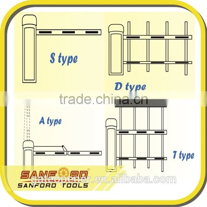 370w motor power full two springs driveway boom automatic barrier gate