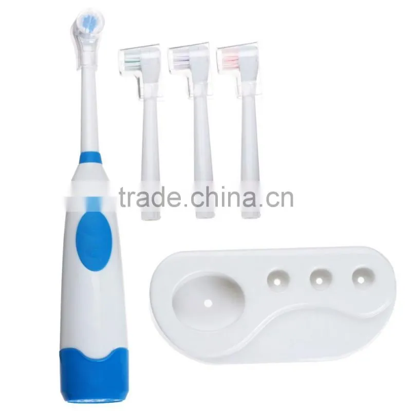 Revolving Electric Toothbrush Clean Waterproof With 3 Brush Heads