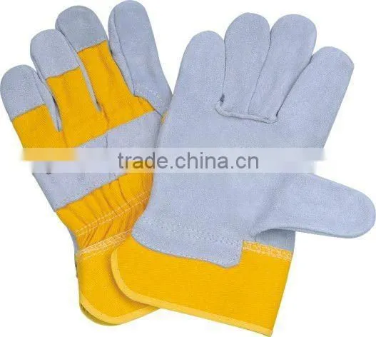 cow grain leather working gloves