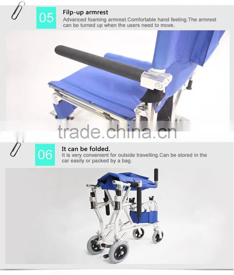 Health Care Product Lightweight Portable Travel Wheelchair for Airplane
