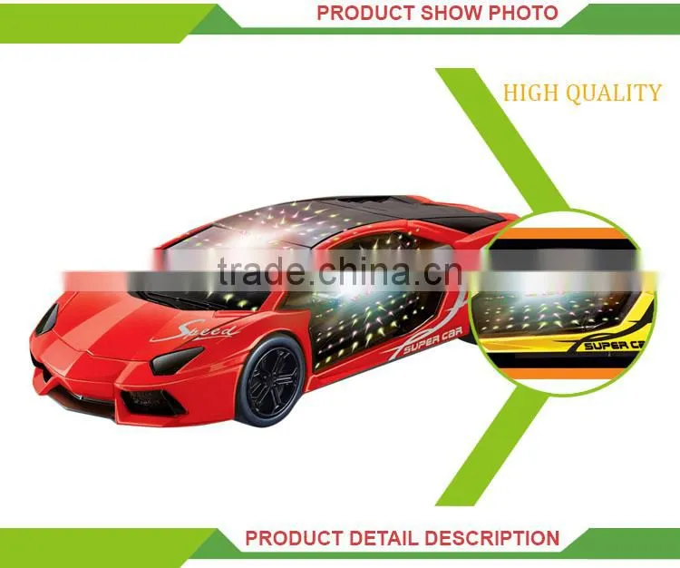 Cheap 3D plastic toy battery operated car racing play games