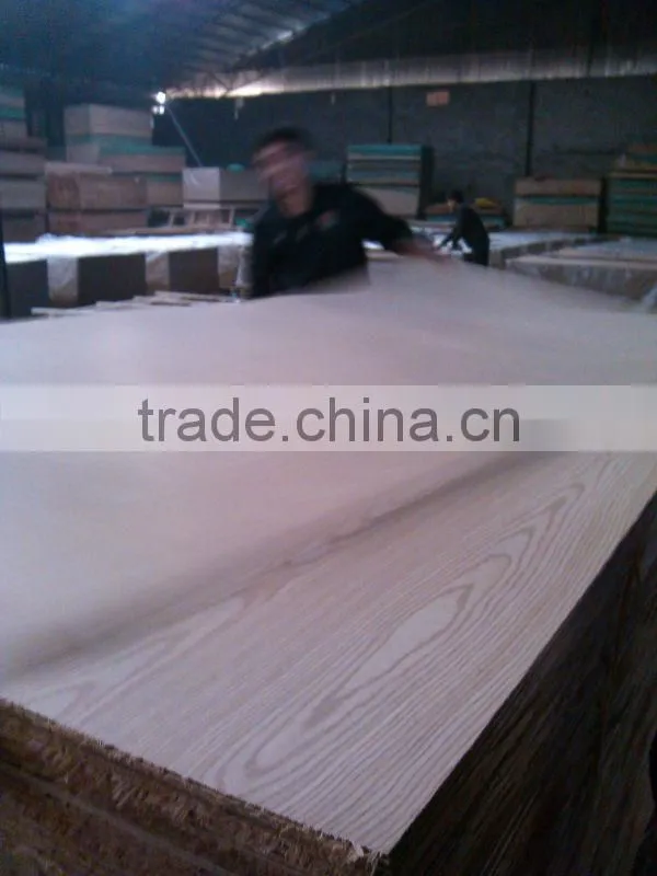 low price ash MDF veneered EV white ash